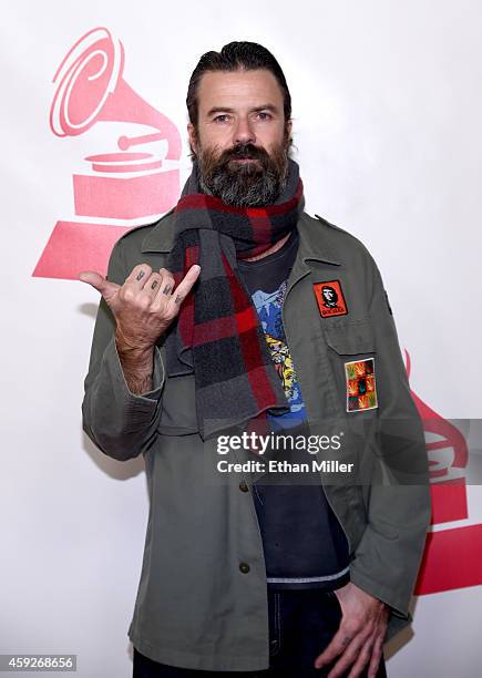 Songwriter Jarabe de Palo attends the 2014 Person of the Year honoring Joan Manuel Serrat at the Mandalay Bay Events Center on November 19, 2014 in...