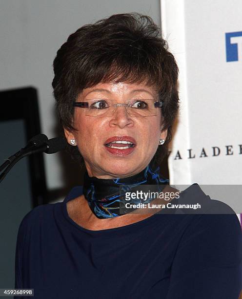 Valerie Jarrett, Senior Advisor to the President of the United States, attends the Billie Jean King Leadership Initiative Gala at Powerhouse at The...