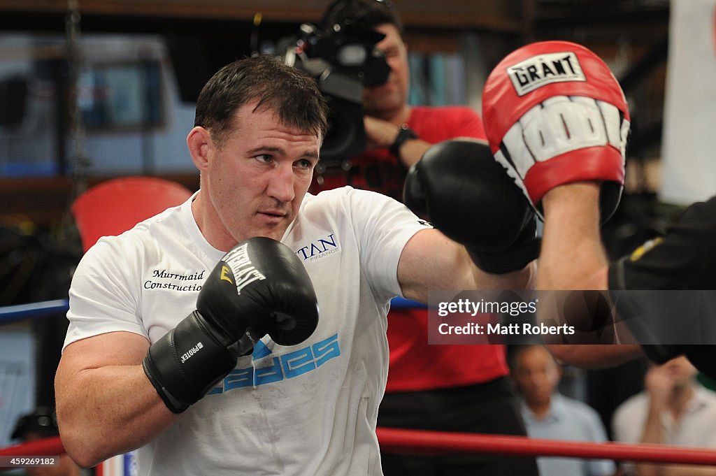 Daniel Geale and Paul Gallen Sparring Session