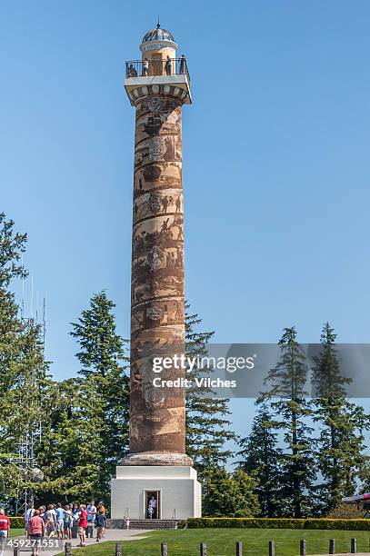 astoria column - astoria oregon stockfoto's en -beelden