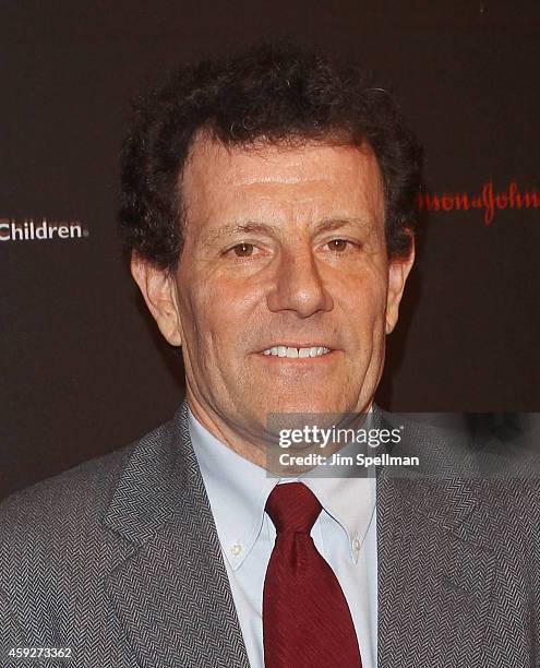 New York Times journalist Nick Kristof attends the 2nd annual Save the Children Illumination Gala at the Plaza Hotel on November 19, 2014 in New York...