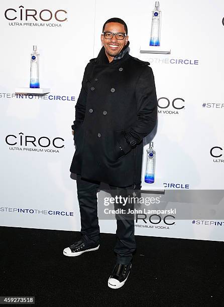 Laz Alonso attends Sean Diddy Combs "Step Into The Circle" Times Square Takeover at Times Square on November 19, 2014 in New York City.