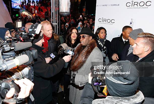 Sean 'Diddy' Combs attends Sean Diddy Combs "Step Into The Circle" Times Square Takeover at Times Square on November 19, 2014 in New York City.