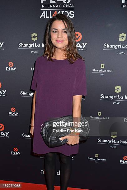 Journalist Cecile Gres attends the 'All4Kids' PL4Y International Launch Party At The Shangri-la Hotel on November 19, 2014 in Paris, France.