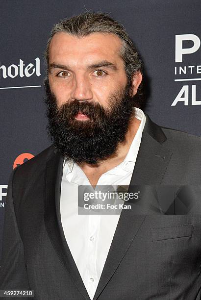 Rugby player Sebastien Chabal attends the 'All4Kids' PL4Y International Launch Party At The Shangri-la Hotel on November 19, 2014 in Paris, France.