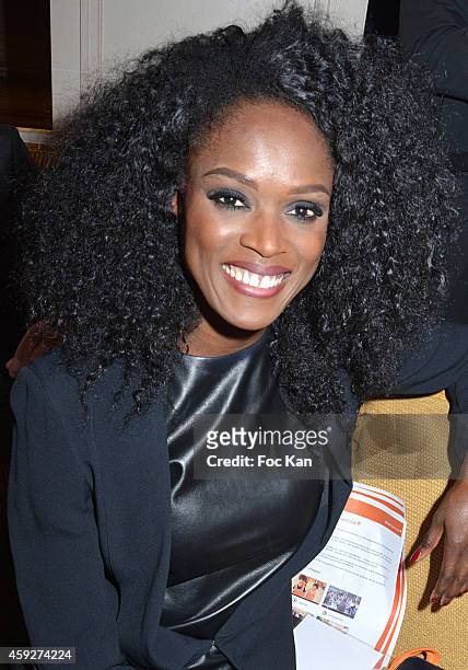 Basketball player Emilie Gomis attends the 'All4Kids' PL4Y International Launch Party At The Shangri-la Hotel on November 19, 2014 in Paris, France.