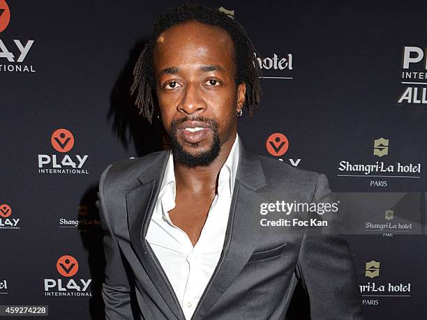 Football player Sidney Govou attends the 'All4Kids' PL4Y International Launch Party At The Shangri-la Hotel on November 19, 2014 in Paris, France.