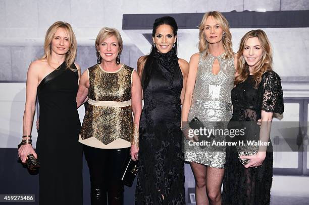 Gala Co-Chairs Anne-Cecilie Speyer, Fern Tessler, Crystal McCary, Lise Evans and Jill Bikoff attend the 2014 Whitney Gala presented by Louis Vuitton...