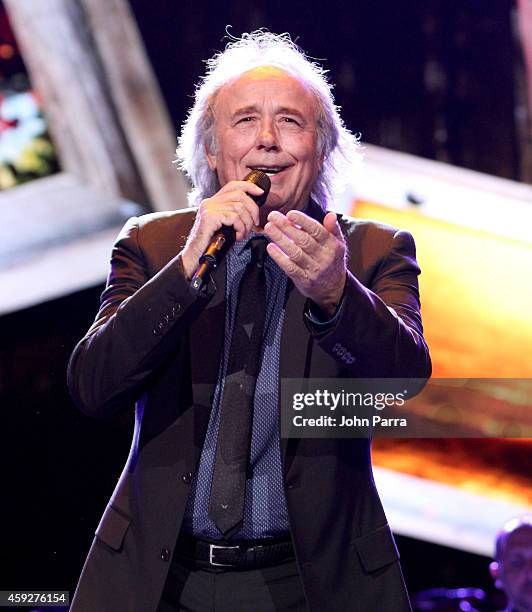 Honoree Joan Manuel Serrat performs onstage during the 2014 Person of the Year honoring Joan Manuel Serrat at the Mandalay Bay Events Center on...