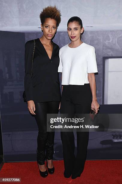 Fashion designers Carly Cushnie and Michelle Ochs attend the 2014 Whitney Studio Party presented by Louis Vuitton at Breuer Building on November 19,...