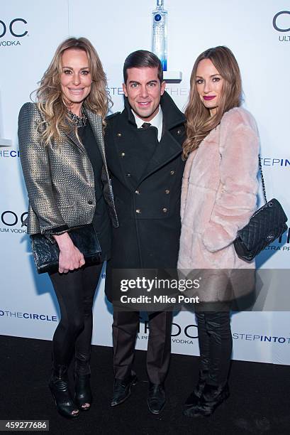 Taylor Armstrong, Luis Ortiz, and Catt Sadler attend the Sean Diddy Combs "Step Into The Circle" Times Square Takeover in Times Square on November...