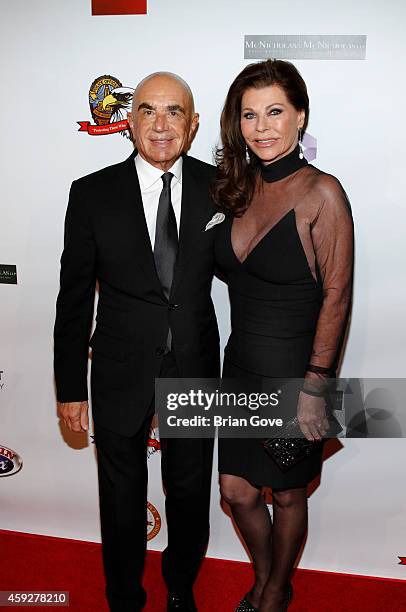 Robert Shapiro and linell Shapiro attend the 13th Annual LAPD PPL Eagle & Badge Foundation Gala at the Hyatt Regency Century Plaza on November 19,...