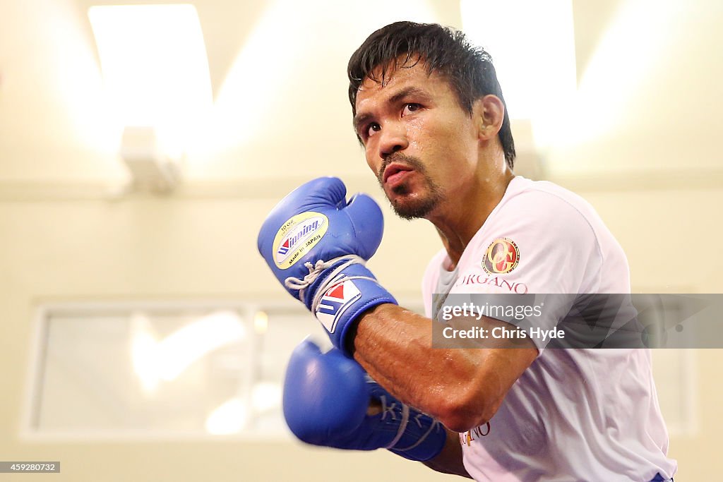 Chris Algieri v Manny Pacquiao Workouts