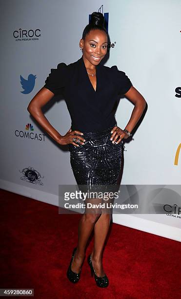 Actress Erica Ash attends the 2014 Ebony Power 100 List event at Avalon on November 19, 2014 in Hollywood, California.