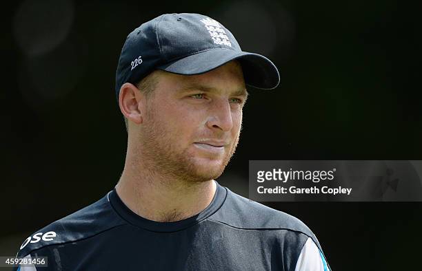 Jos Buttler of England during a nets session at Sinhalese Sports Club on November 20, 2014 in Colombo, Sri Lanka.