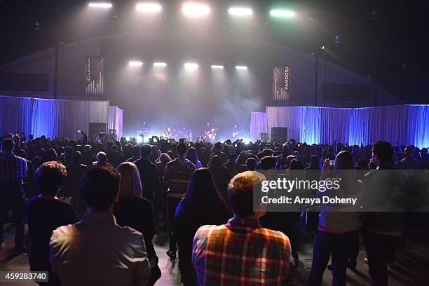 Guests attend the Lexus Pop Up Concert Series Powered By Pandora on November 19, 2014 in Costa Mesa, California.