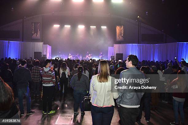 Guests attend the Lexus Pop Up Concert Series Powered By Pandora on November 19, 2014 in Costa Mesa, California.