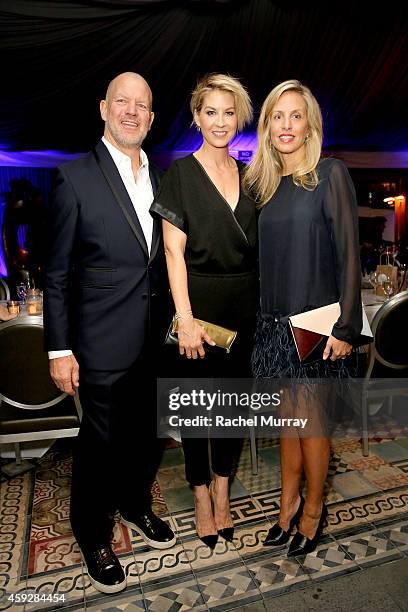 Imagine1day co-founder Chip Wilson, actress Jenna Elfman, and imagine1day co-founder Shannon Wilson attend imagine1day Annual Gala Honoring Tracy...