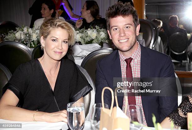 Actors Jenna Elfman and Ben Lyons attend imagine1day Annual Gala Honoring Tracy Anderson at SLS Hotel at Beverly Hills on November 19, 2014 in Los...