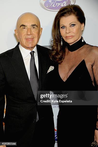 Robert Shapiro and wife Linell Shapiro arrives at the 2014 Eagle & Badge Foundation Gala at the Hyatt Regency Century Plaza on November 19, 2014 in...