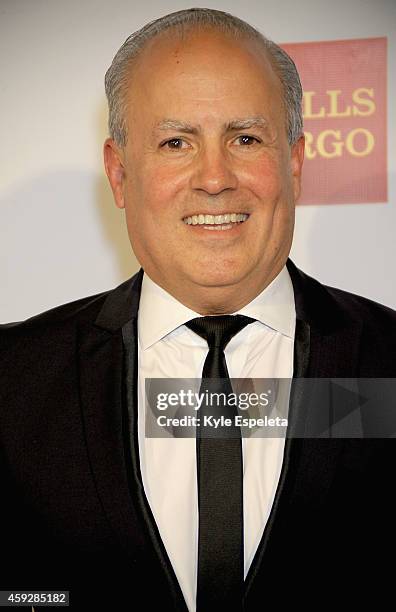 Chairman of the Eagle & Badge Foundation Peter Repovich arrives at the 2014 Eagle & Badge Foundation Gala at the Hyatt Regency Century Plaza on...