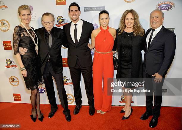 Shawn King, Larry King, television personalities Josh Murray and Andi Dorfman, actress Catherine Bach and Chairman of the Eagle & Badge Foundation...