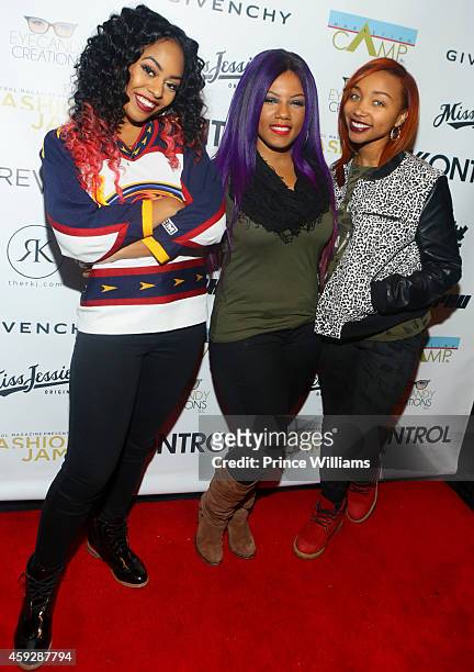 Bahja Rodriguez, Breaunna Womack, and Zonnique Pullins of OMG Girlz attends Kontrol Magazine Fashion Jams: The Glamorous Life at Social Haven on...