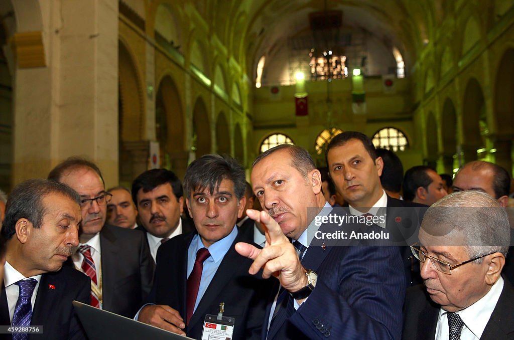 Turkey's President Erdogan visits Keciova Mosque in Algiers