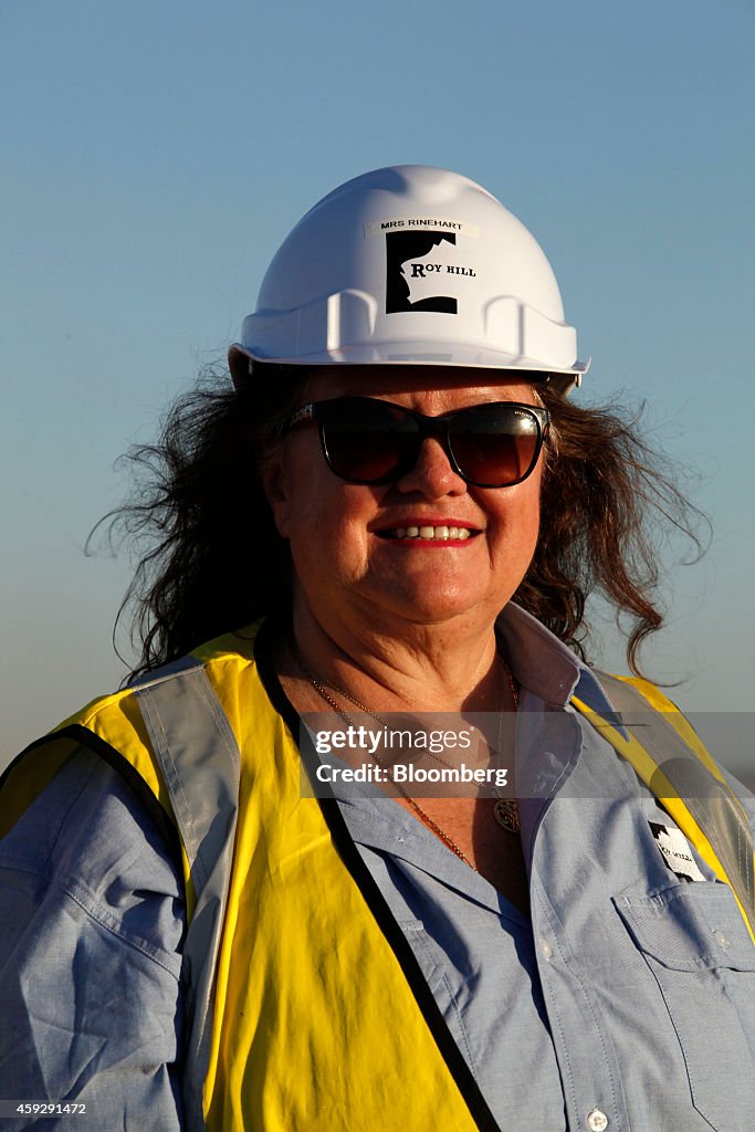 Billionaire Gina Rinehart Hosts Tour of Roy Hill Iron Ore Mine Construction