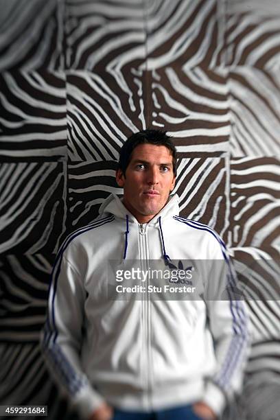 Wales player James Hook poses during a portrait session on December 3, 2010 in Swansea, Wales.