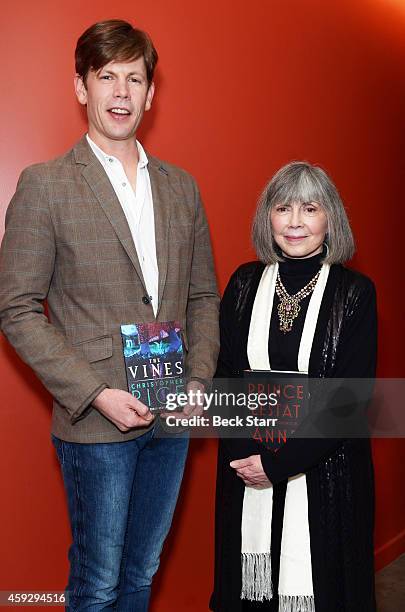 Authors Christopher and Anne Rice attend LiveTalks Los Angeles in conversation discussing "Prince Lestat: The Vampire Chronicles" at Moss Theatre at...