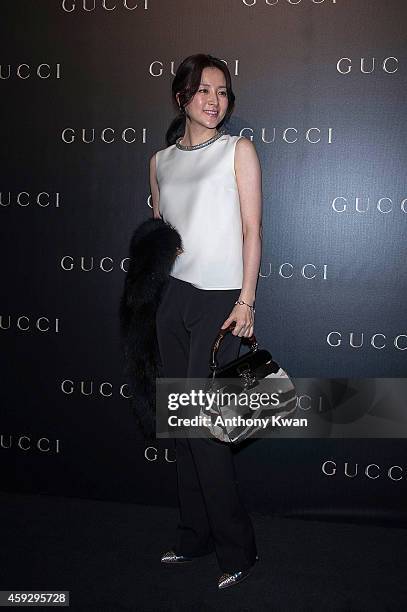 Lee Young-Ae arrives 'Gucci Celebrates Flora Knight Collection in Hong Kong with special guests James Franco and Artist Kris Knight' event at...