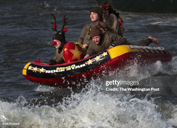 Santa's reindeer have a bumpy ride during a water parade that... News ...