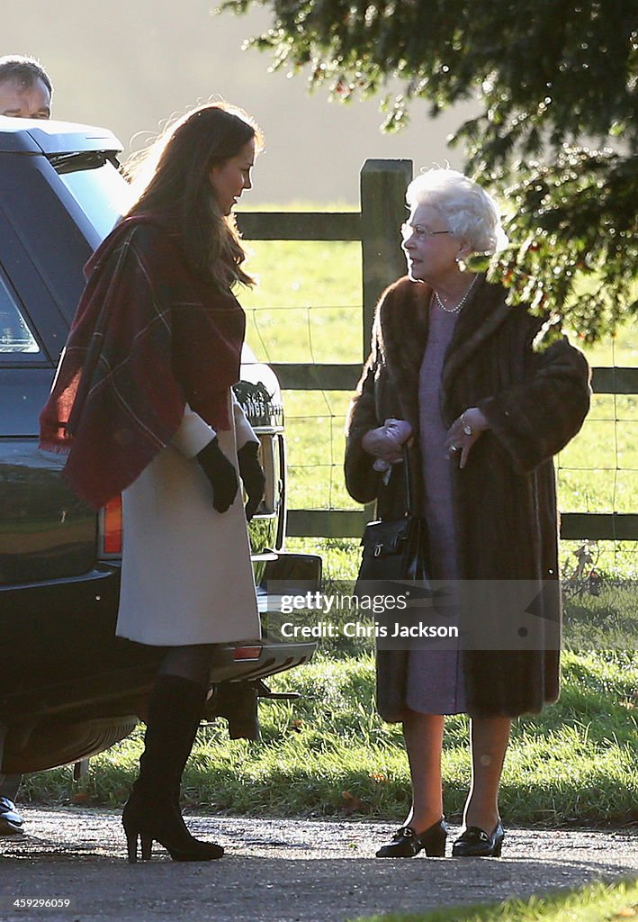 The Royal Family Attend Christmas Day Service At Sandringham