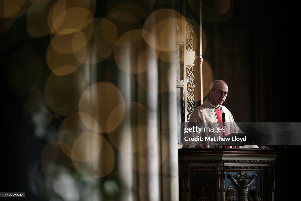 The Archbishop Of Canterbury Gives His First Christmas Day Sermon At Canterbury Cathedral