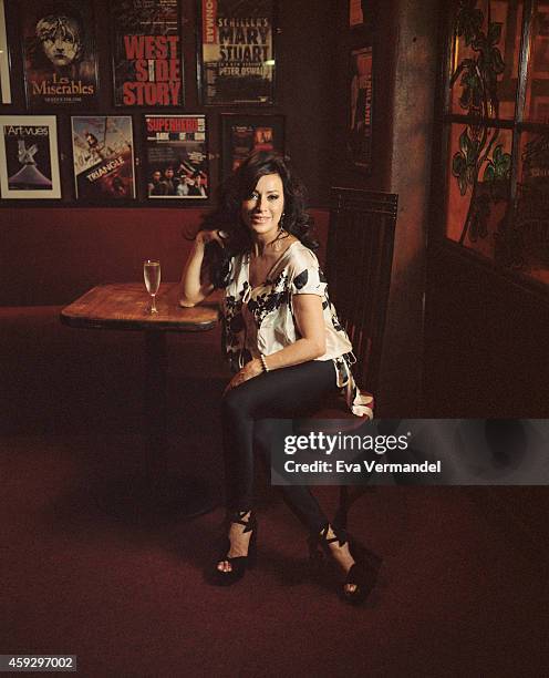 Lawyer and tv celebrity Nancy Dell'olio is photographed for the Telegraph on August 5, 2014 in London, England.