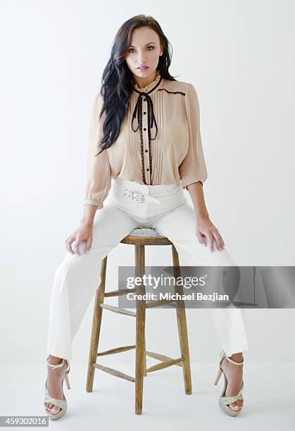 International Model Iryna Ivanova poses at Iryna Ivanova Portraits At The Starving Artists Project on November 20, 2014 in Los Angeles, California.