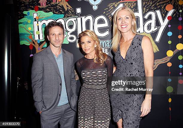 Actor Breckin Meyer, imagine1day Leadership Awards Honoree Tracy Anderson, and President, imagine1day Carrie Alison Maloney attend imagine1day Annual...