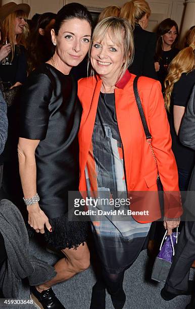 Mary McCartney and Twiggy attends the book launch and private view of "Mary McCartney: Monochrome And Colour" curated by De Pury De Pury on November...
