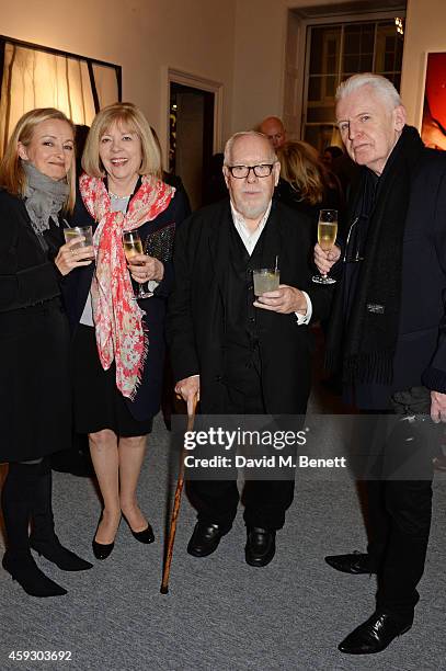 Chrissy Blake, Sir Peter Blake and Michael McCartney attend the book launch and private view of "Mary McCartney: Monochrome And Colour" curated by De...