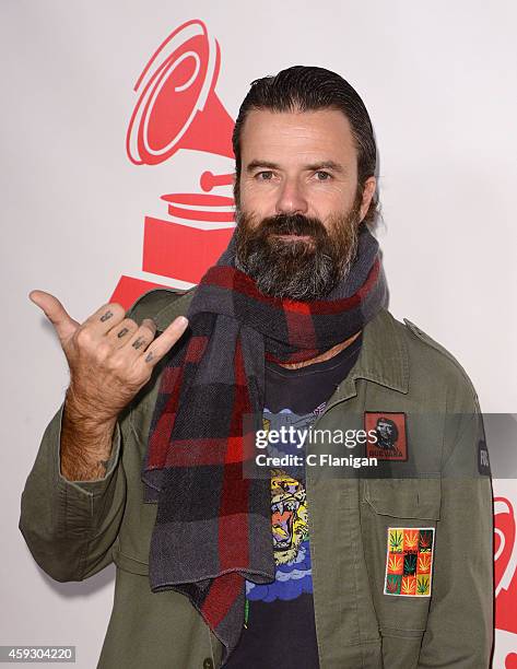 Singer Pau Dones of Jarabe de Palo arrives to the 2014 Latin Grammy Person Of The Year Tribute on November 19, 2014 in Las Vegas, Nevada.