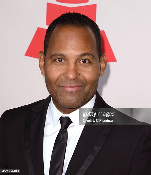 Personality Tony Dandrades arrives to the 2014 Latin Grammy Person Of The Year Tribute on November 19, 2014 in Las Vegas, Nevada.