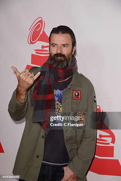 Singer Pau Dones of Jarabe de Palo arrives to the 2014 Latin Grammy Person Of The Year Tribute on November 19, 2014 in Las Vegas, Nevada.