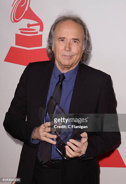 Honoree Joan Manuel Serrat arrives to the 2014 Latin Grammy Person Of The Year Tribute on November 19, 2014 in Las Vegas, Nevada.
