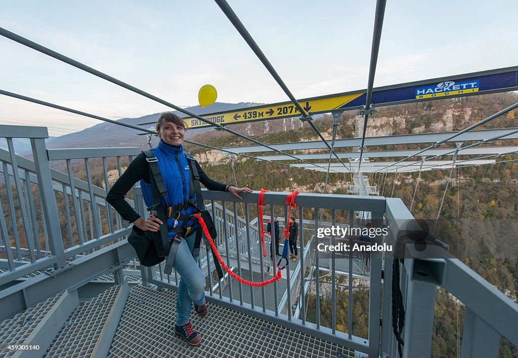 World's highest rope swing opens in Sochi's Skypark