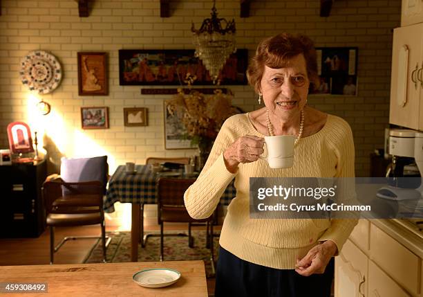 Doris Small at her home in Broomfield, CO on Wednesday, November 19, 2014. Small was part of the Kindertransport program that brought many Jewish...