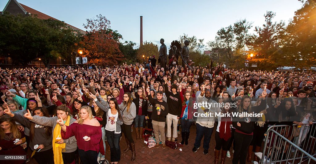 Florida State Students Hold Vigil After Campus Shootings