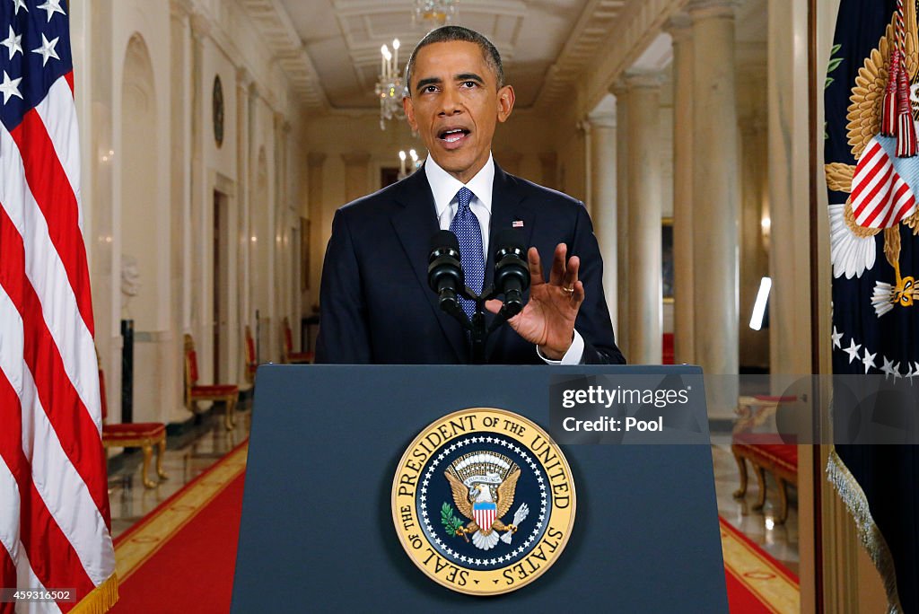 President Obama Delivers Remarks On Executive Action Immigration Reform