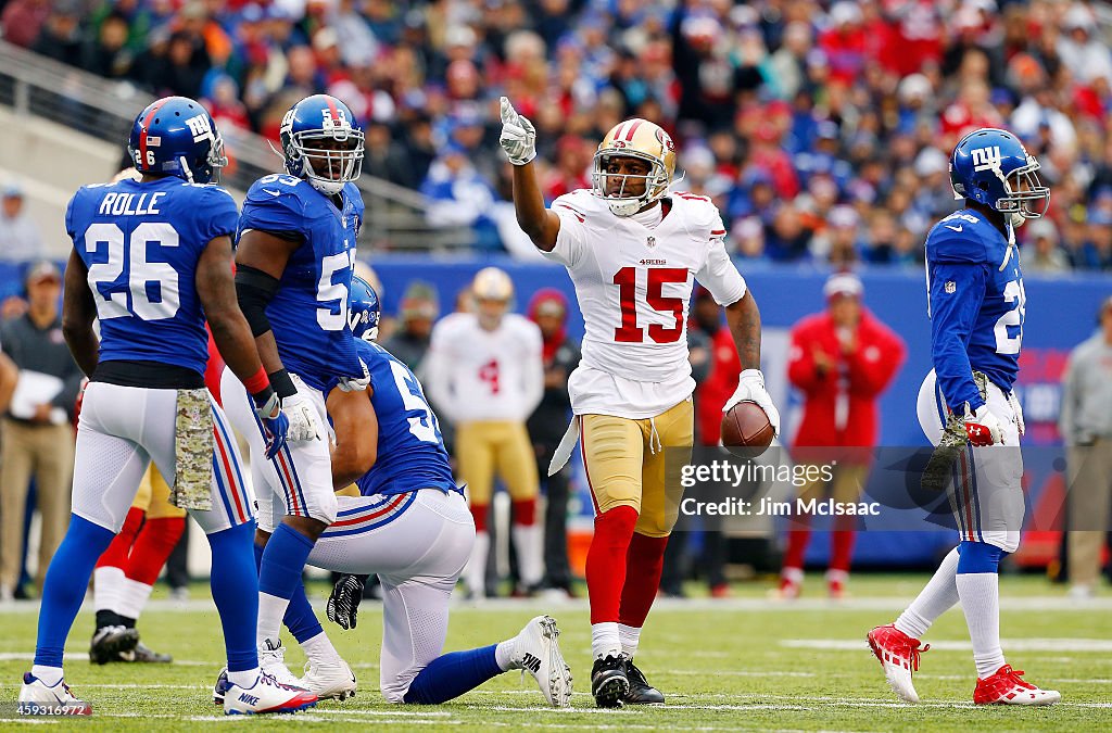 San Francisco 49ers v New York Giants