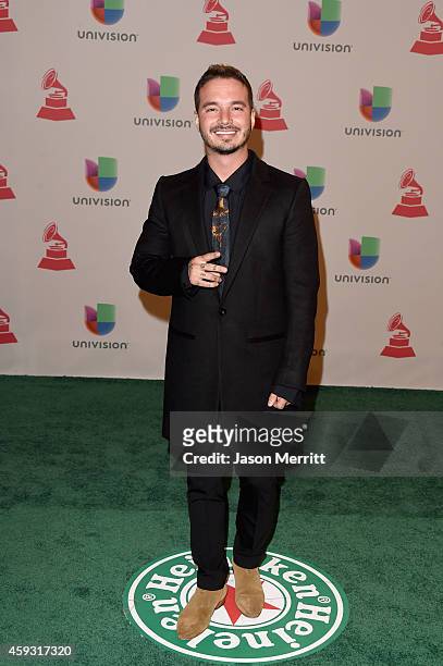 Singer J Balvin attends the 15th Annual Latin GRAMMY Awards at the MGM Grand Garden Arena on November 20, 2014 in Las Vegas, Nevada.